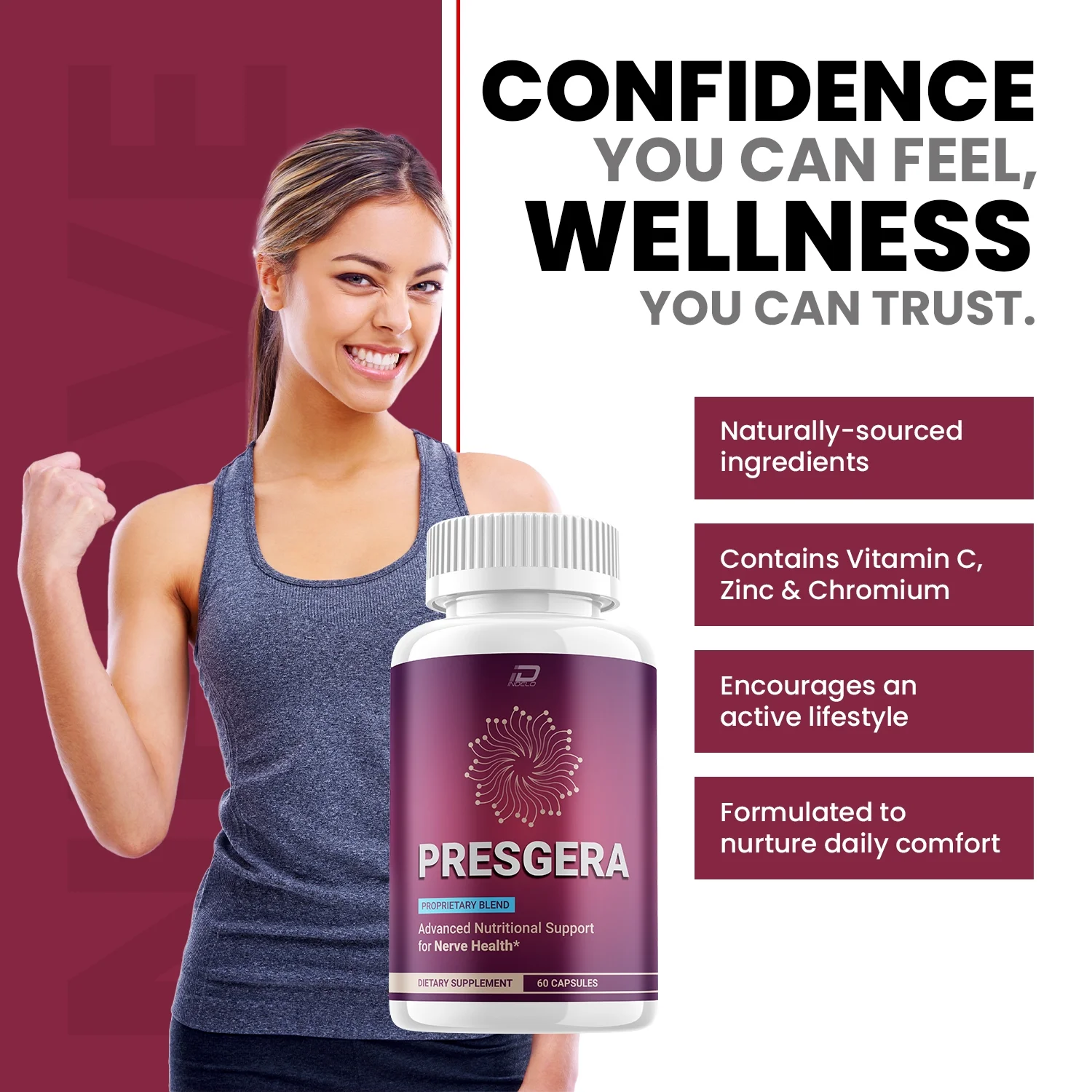 PRESGERA Neuropathy Support Supplement